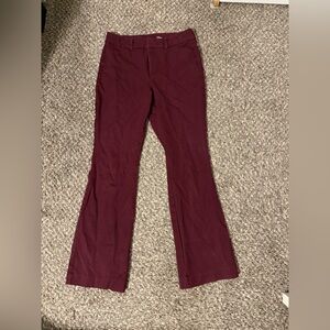 Old Navy Deep Red High-Rise Pants